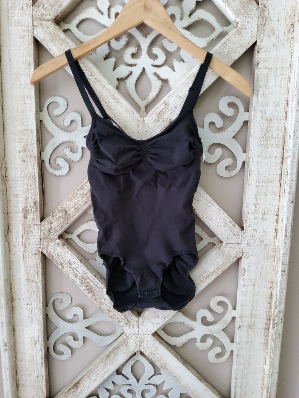 SKIMS Seamless Sculpt Brief Bodysuit Black Onyx Shapewear Snaps L XL L/XL